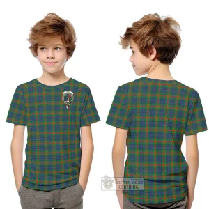 Aiton Tartan Kid T-Shirt with Family Crest