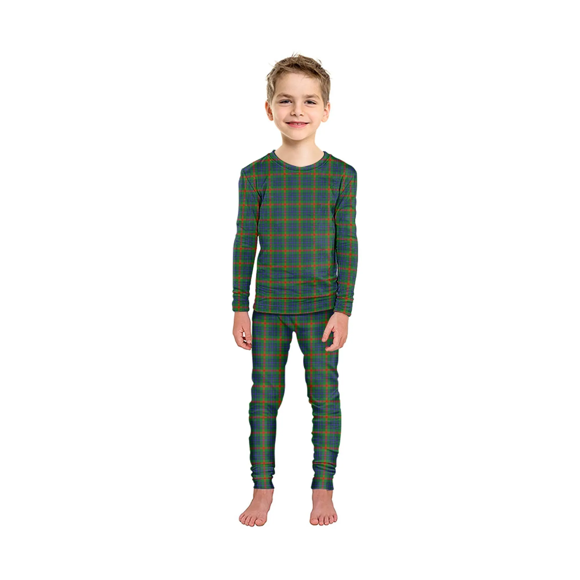 Aiton Tartan Pajamas Family Set