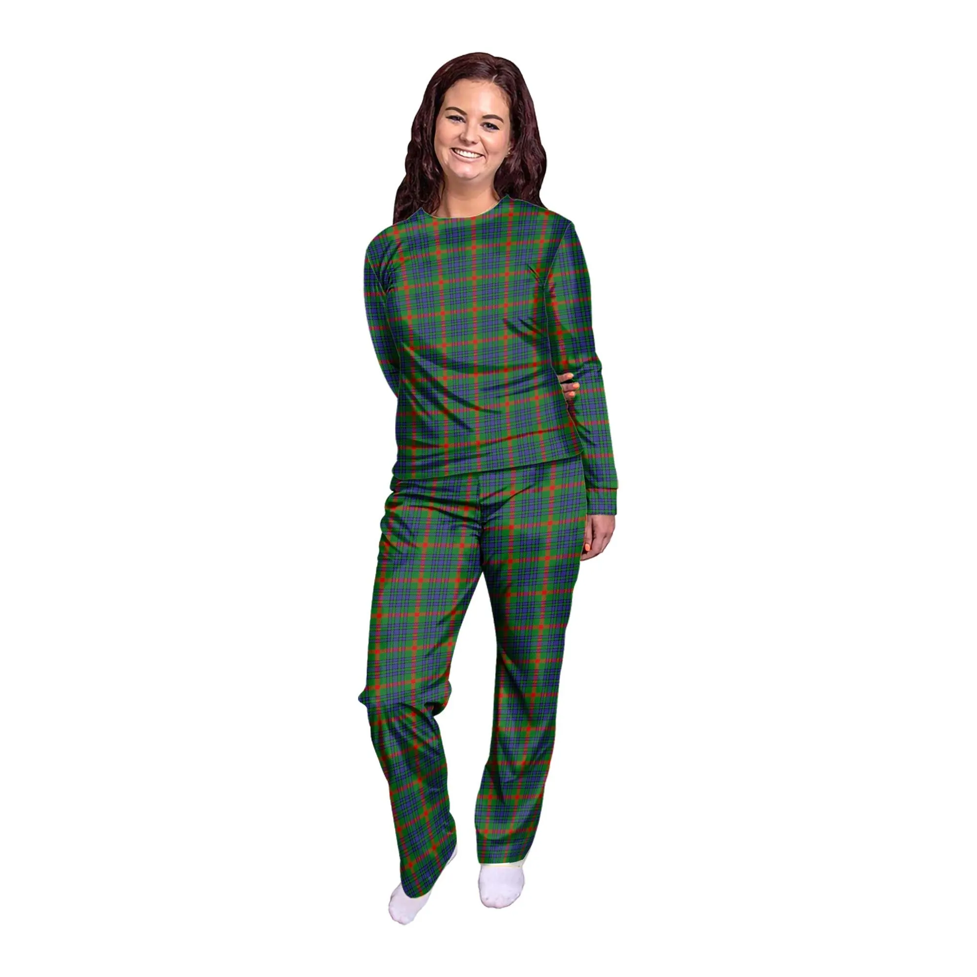 Aiton Tartan Pajamas Family Set