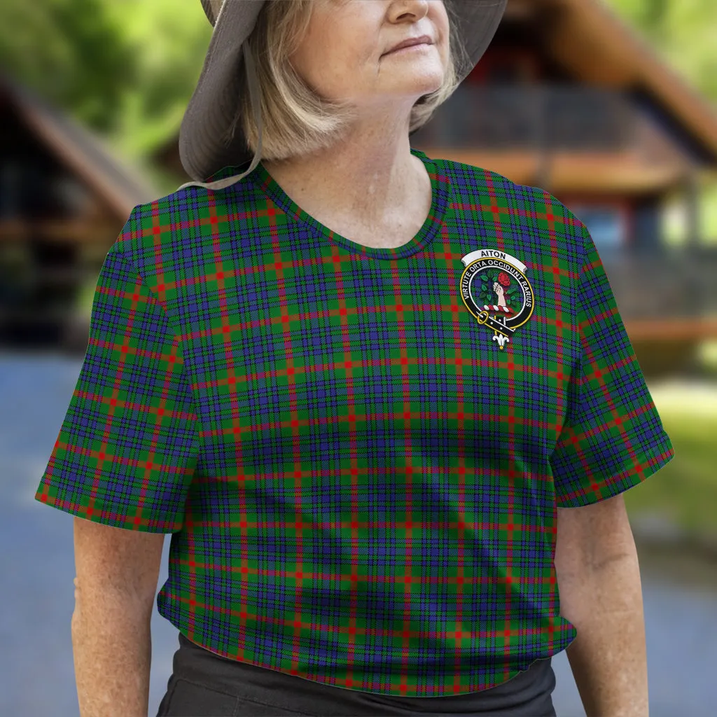 Aiton Tartan T-Shirt with Family Crest