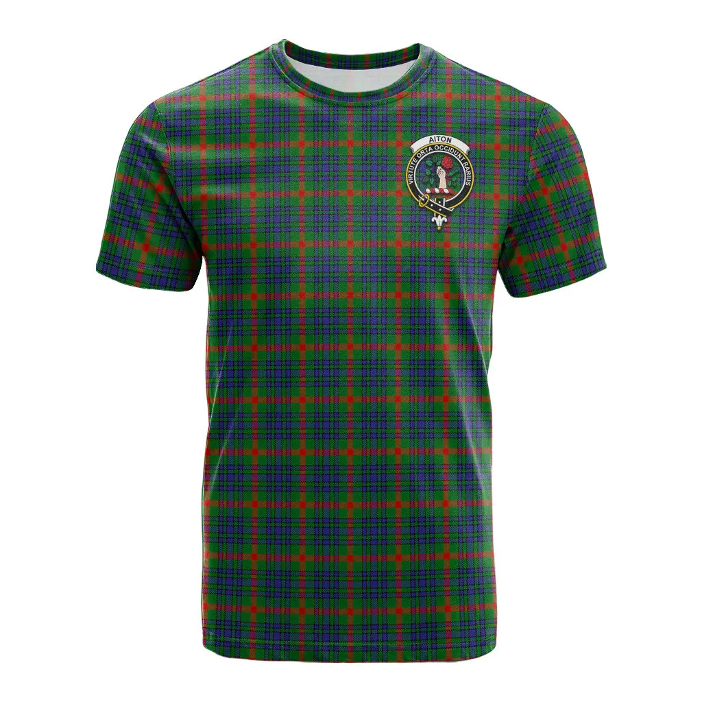 Aiton Tartan T-Shirt with Family Crest