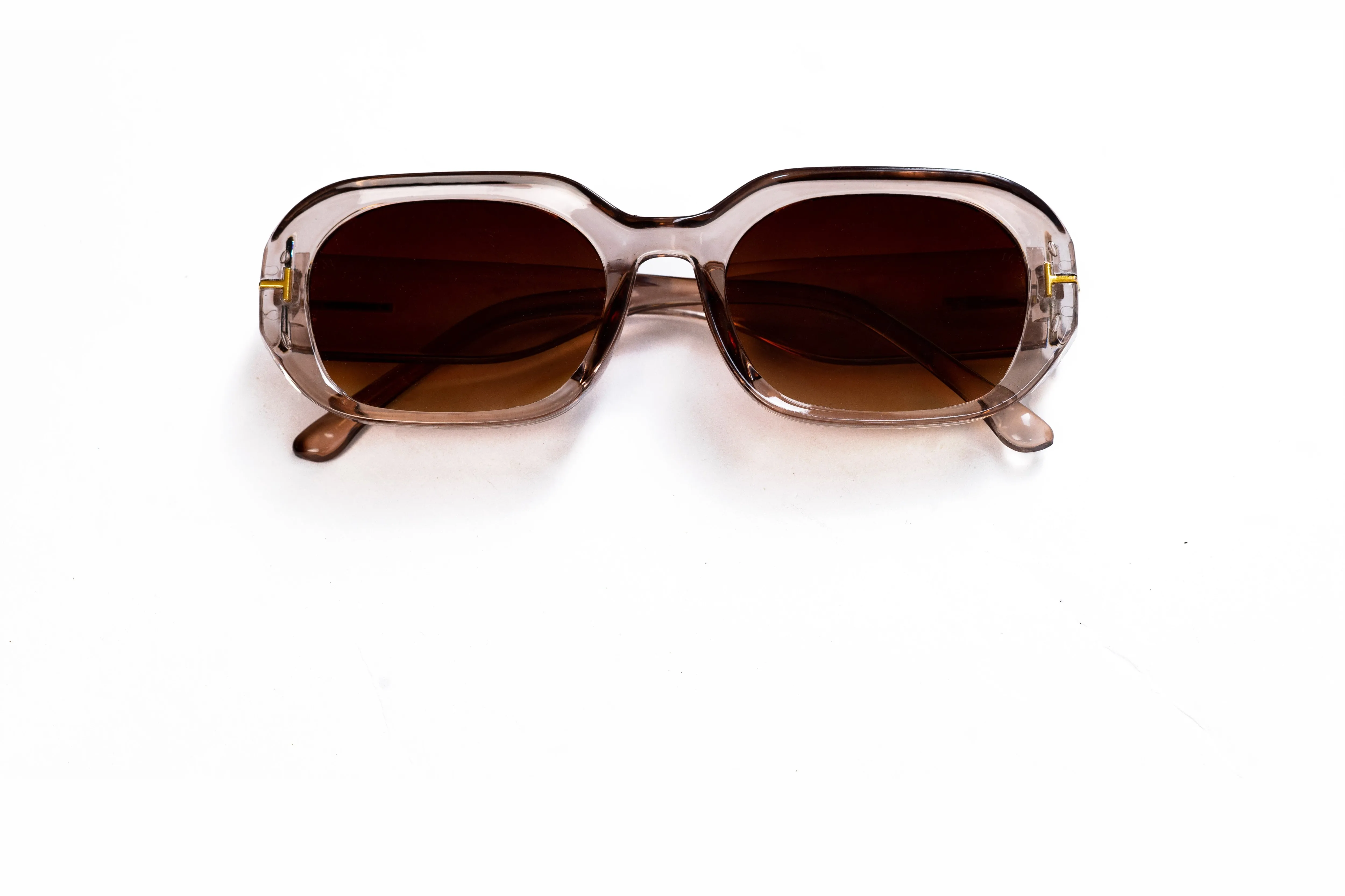 Ajadi Square Frame Sunglasses in Brown