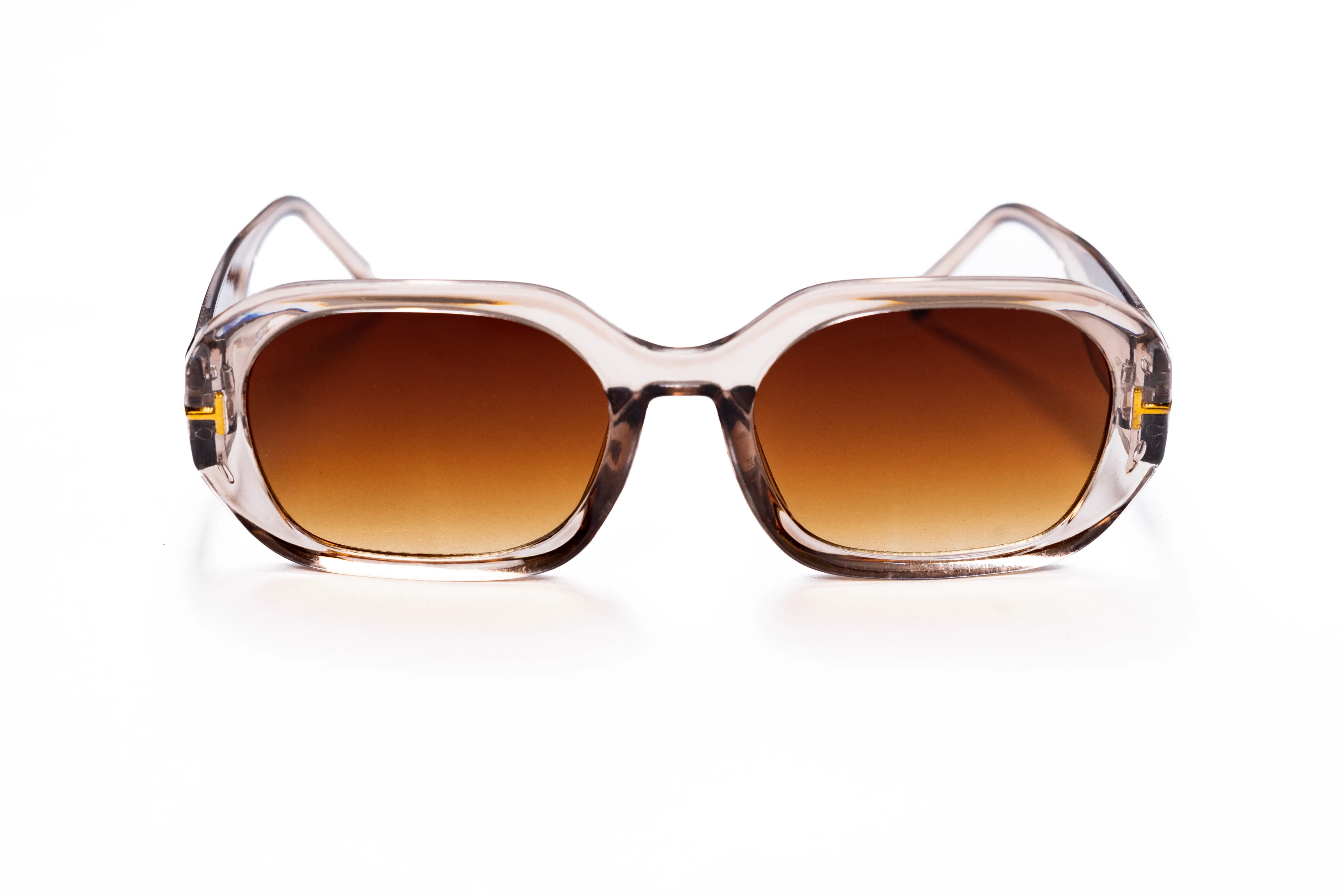 Ajadi Square Frame Sunglasses in Brown