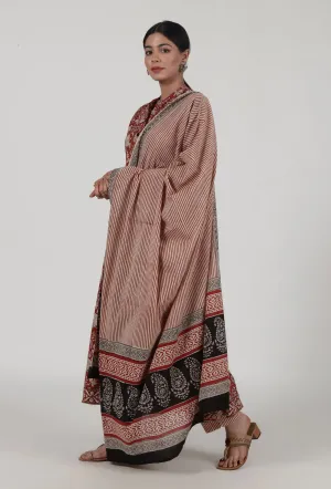 Ajrakh Printed Cotton Dupatta