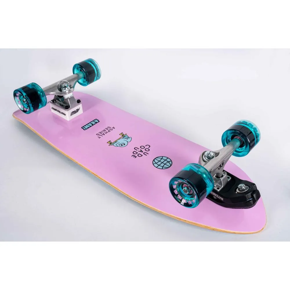 AKAW! Concrete Wave Pink 31" Surfskate Longboard