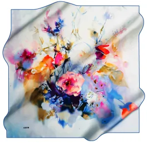 Aker Floral Silk Scarves Peppa No. 22