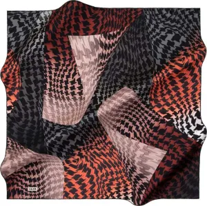 Aker Hounds-tooth Square Silk Scarf No. 14