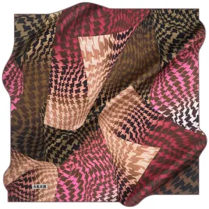 Aker Hounds-tooth Square Silk Scarf No. 92