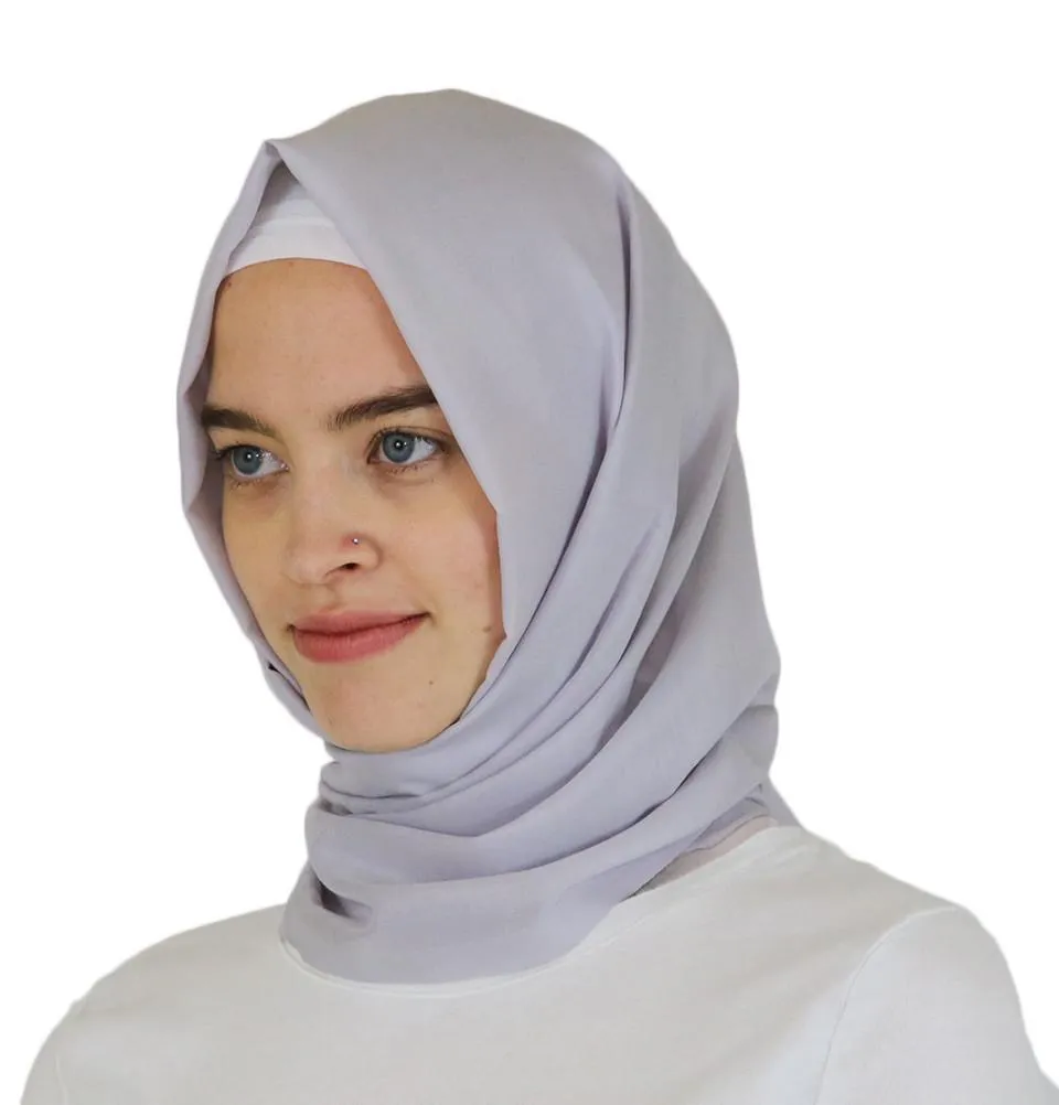 Aker Ince Hijab Shawl #371 Light Grey