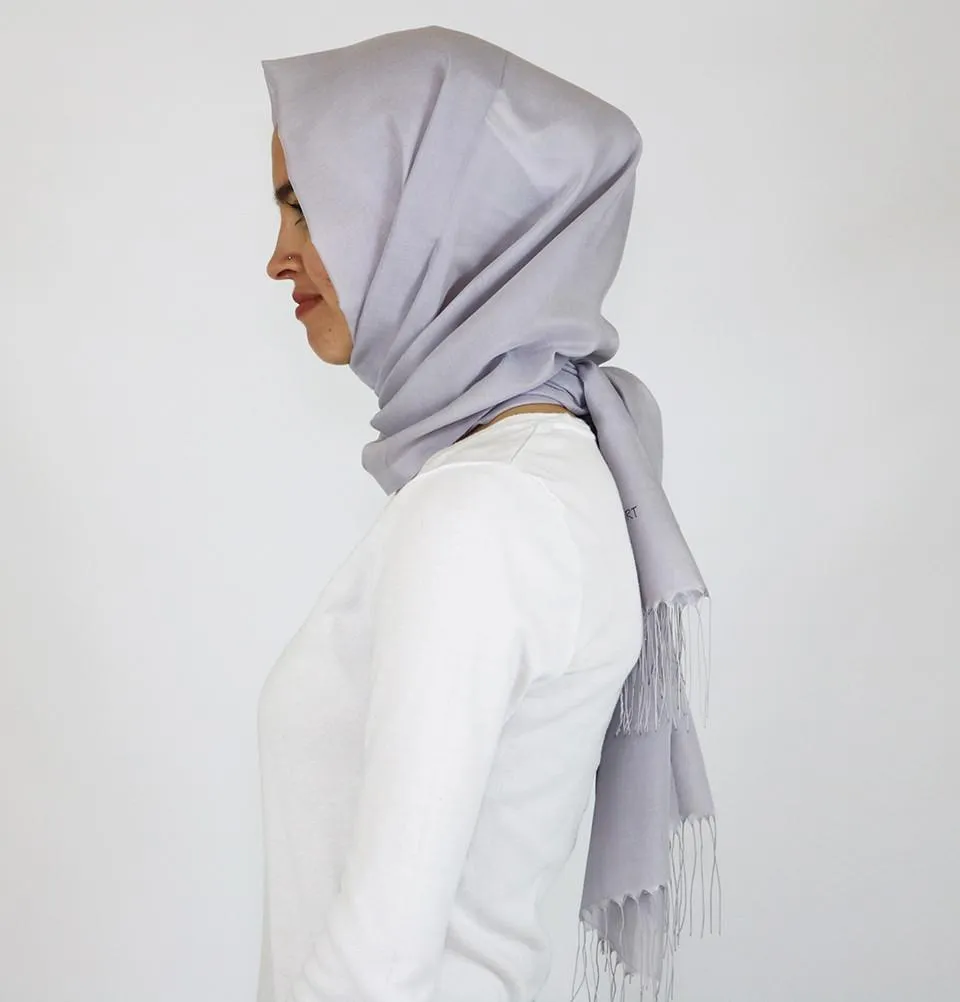 Aker Ince Hijab Shawl #371 Light Grey