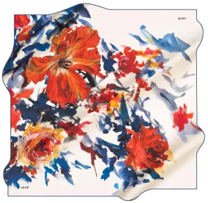 Aker Leah Floral Silk Scarf No. 21