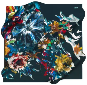 Aker Leah Floral Silk Scarf No. 53