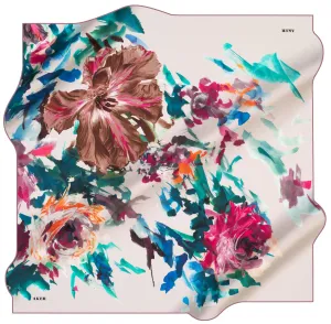 Aker Leah Floral Silk Scarf No. 91