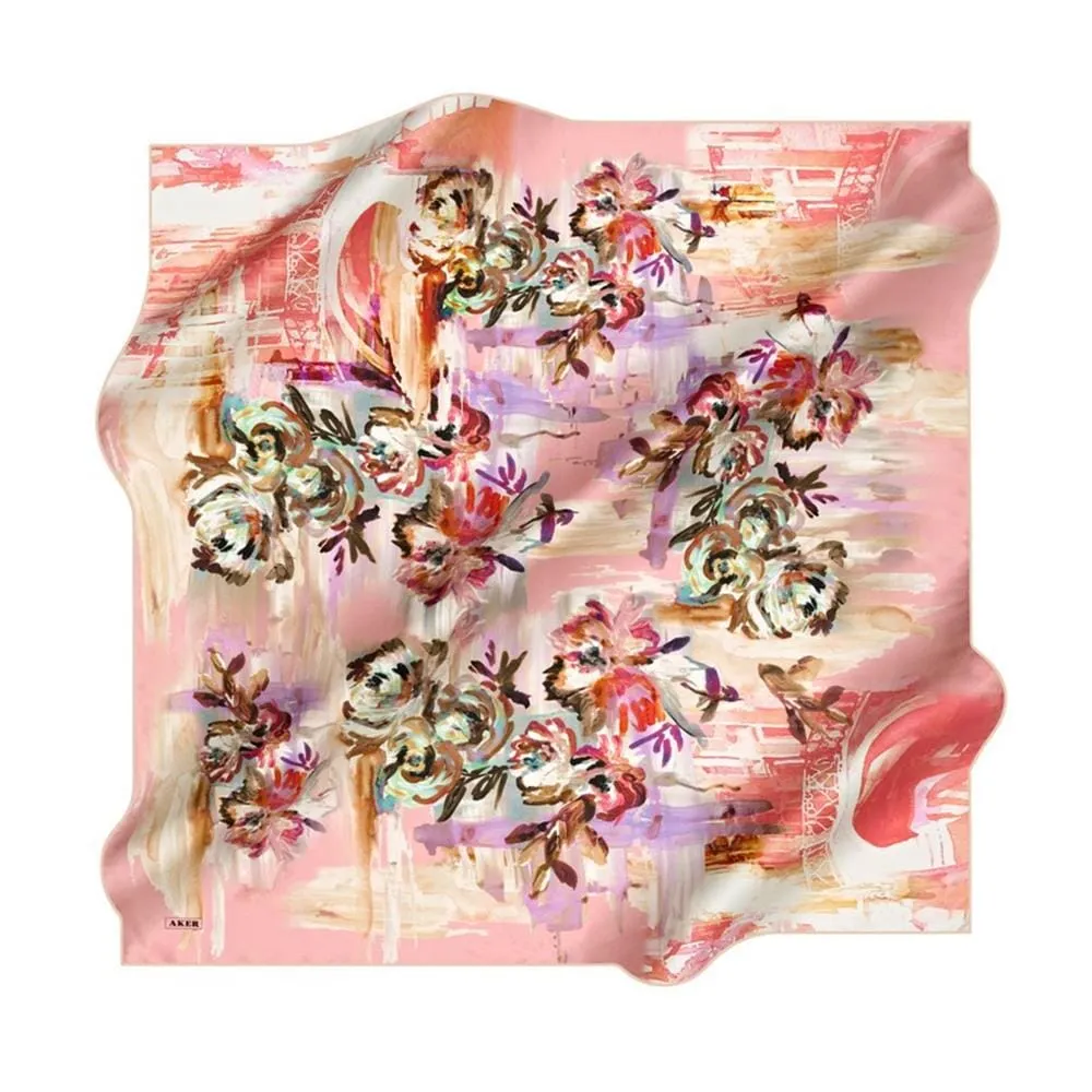 Aker Lovisa Floral Silk Scarf #91