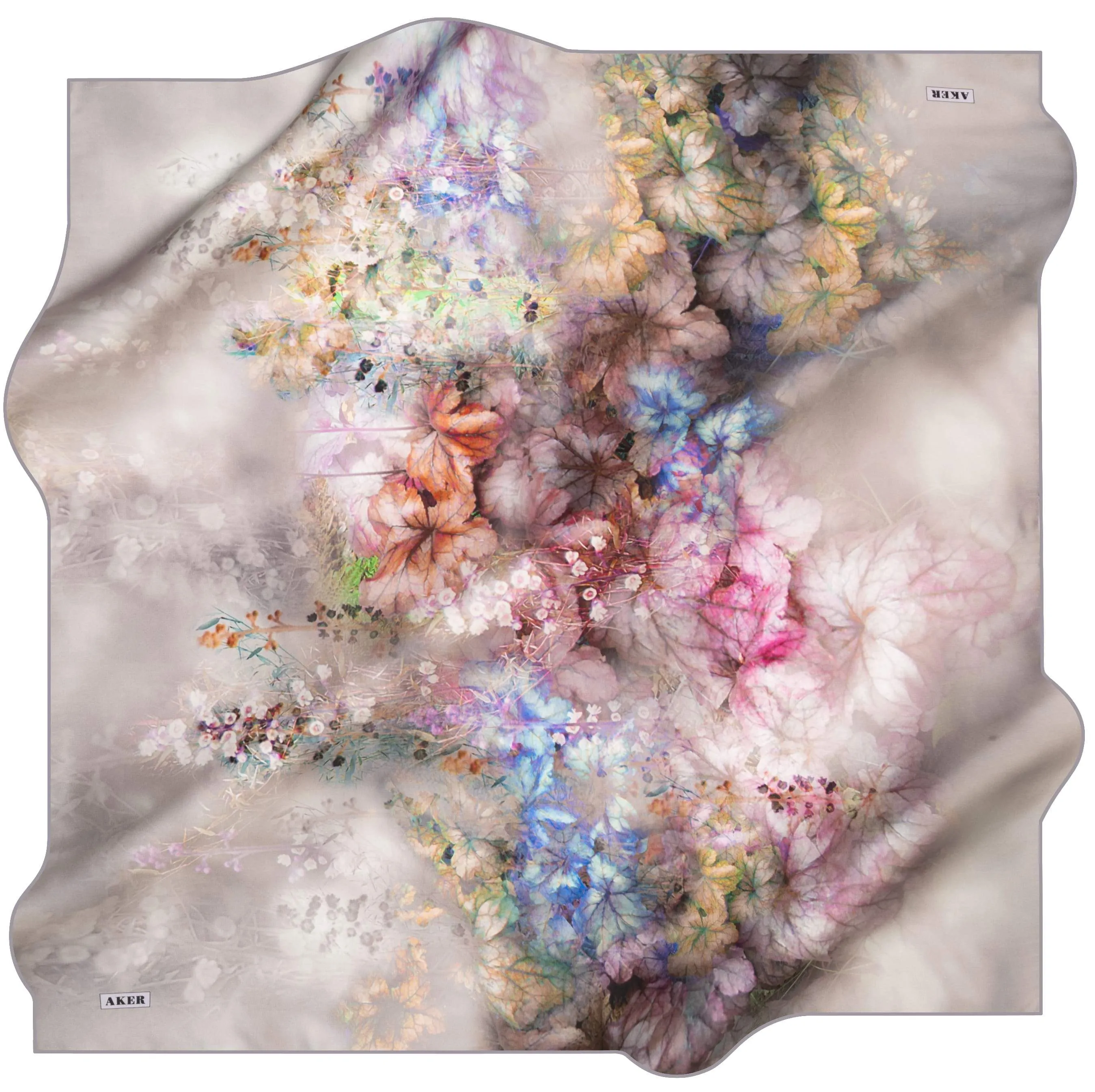 Aker Odelia Floral Silk Scarf No. 92