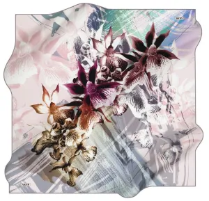 Aker Orchid Silk Twill Scarf No. 91