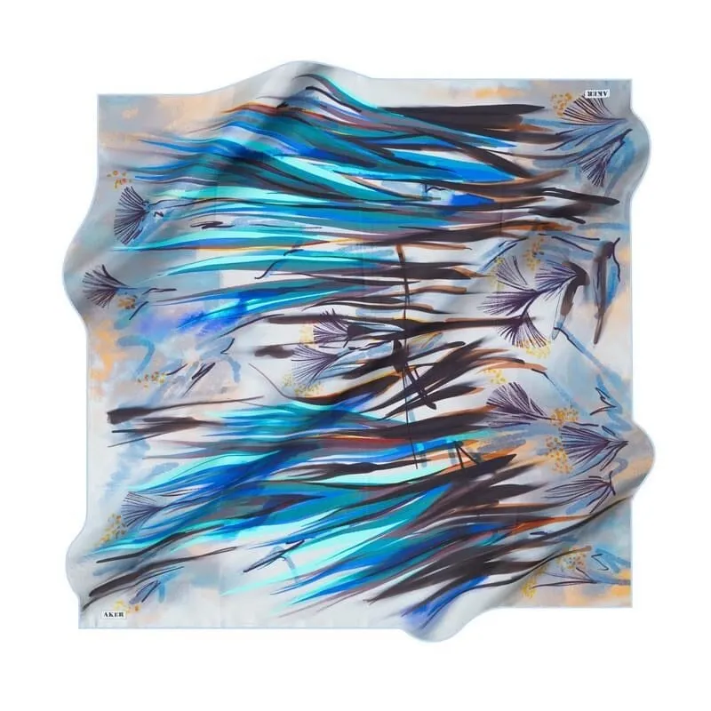 Aker Serene Blossom Silk Scarf No. 23