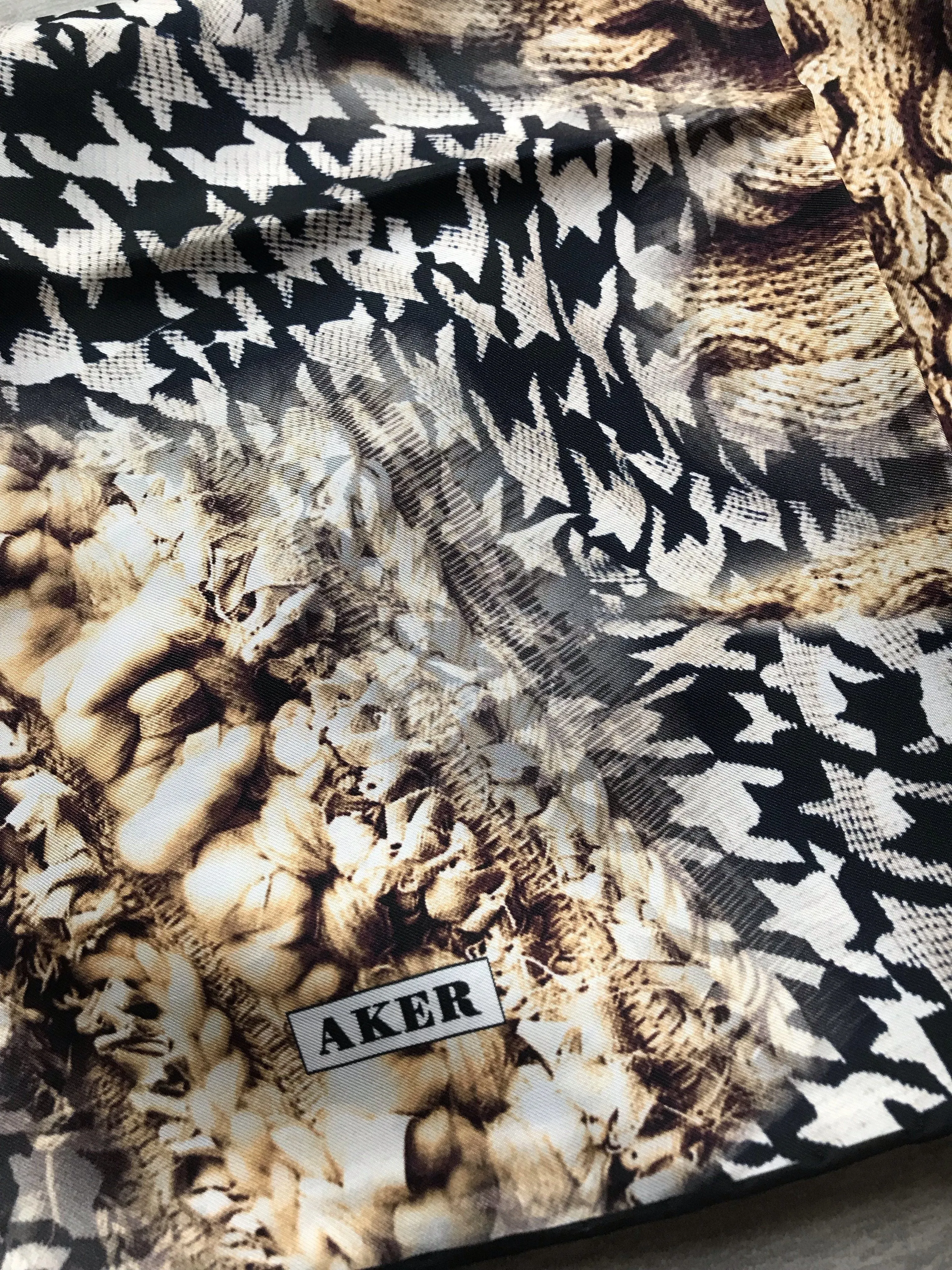 Aker Wisteria Winter Silk Scarf No. 11