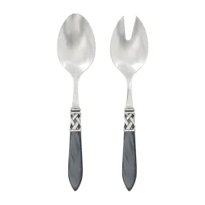 Aladdin Salad Server Set Antique - Charcoal