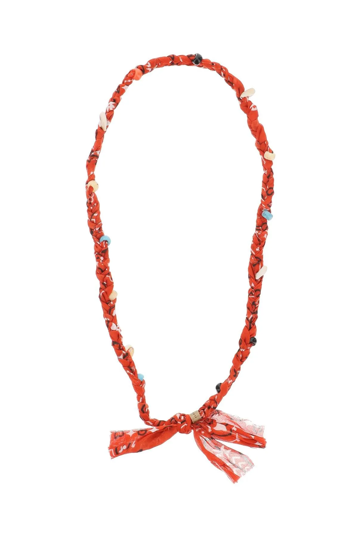 Alanui Bandana Printed Tied Fastened Necklace