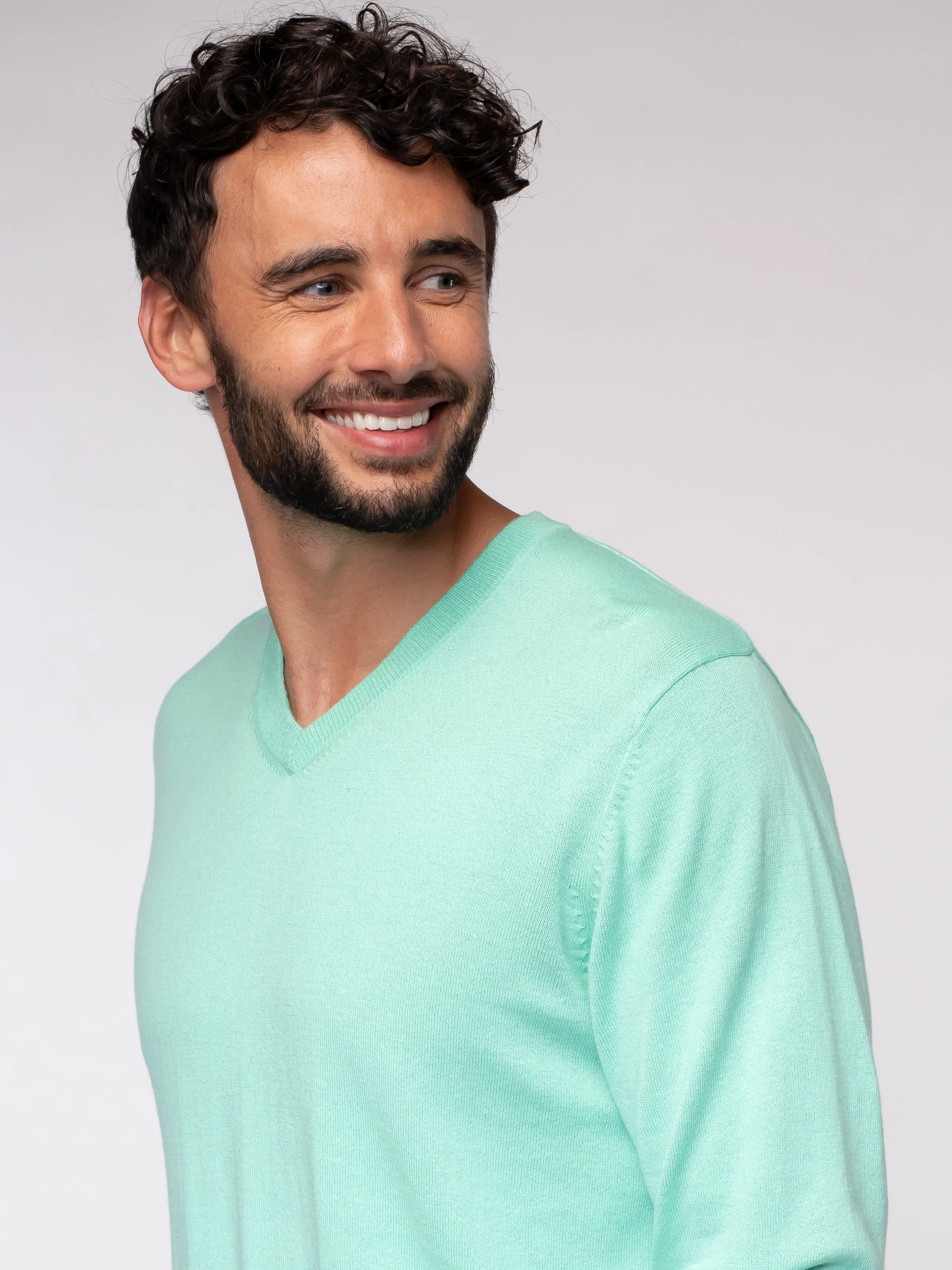 Alashan | Cotton Cashmere | Classic V-Neck | Pullover Sweater | Men's