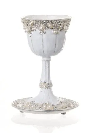 Alba Kiddush Cup with Tray