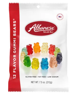 Albanese 12 Flavor Gummi Bears 7.5oz