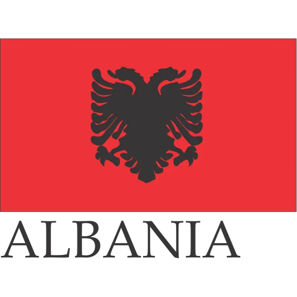 Albania Embroidered Flag Badge