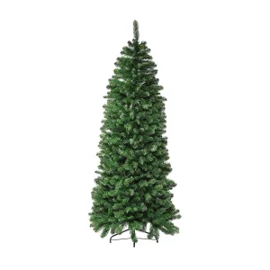 Albero di natale Slim "Kentucky" in PVC di Altissima Qualità per dimensioni ridotte