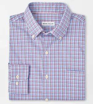 Albert Crown Lite Cotton-Stretch Sport Shirt in Rosewood by Peter Millar