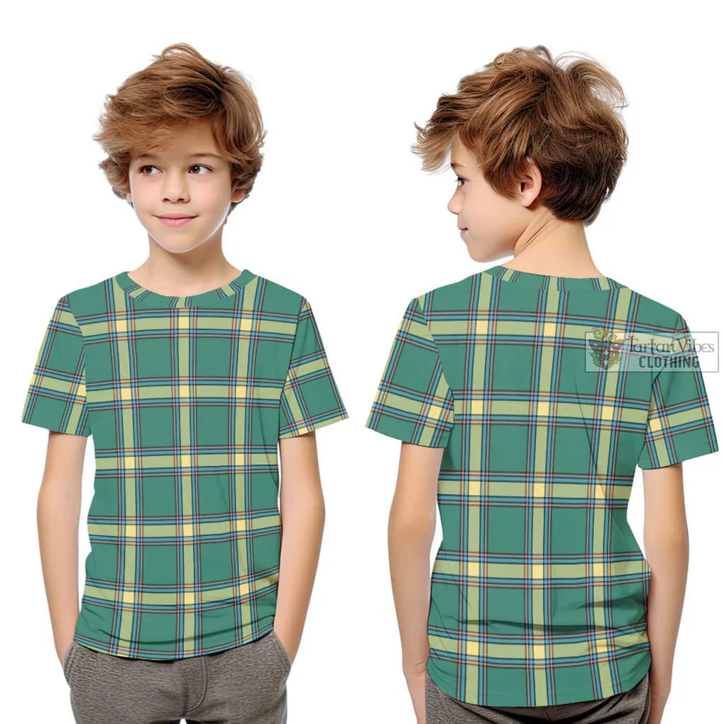 Alberta Province Canada Tartan Kid T-Shirt