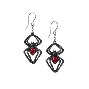 Alchemy Gothic Black Widow Earrings