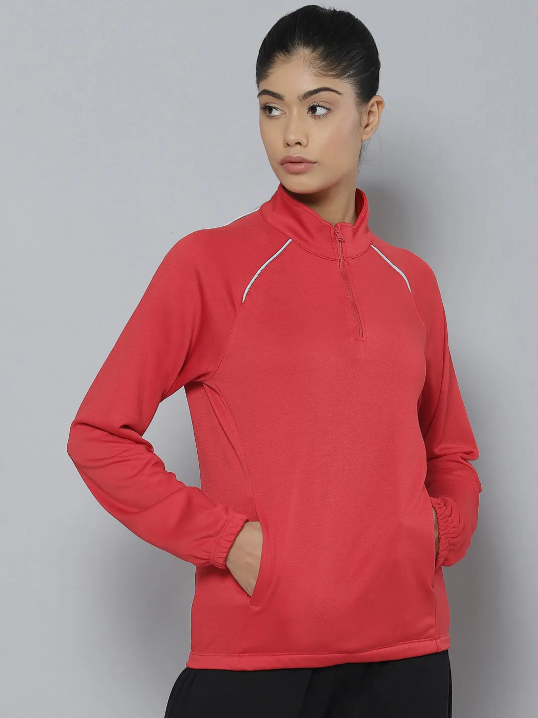 Alcis Women Red Sweatshirt