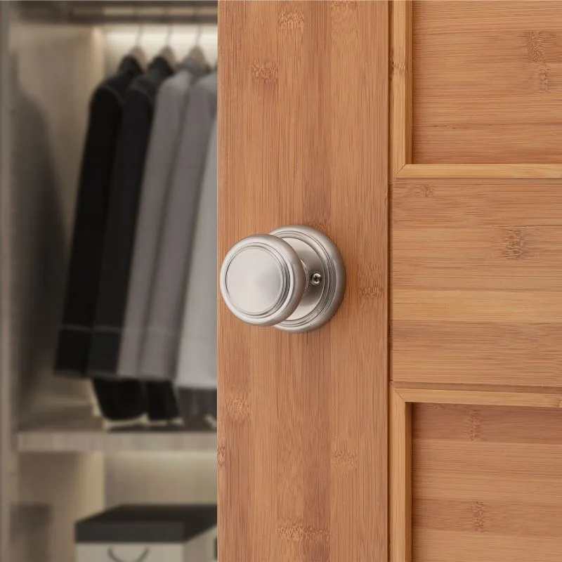 Alcott Half Dummy Knob in Satin Nickel