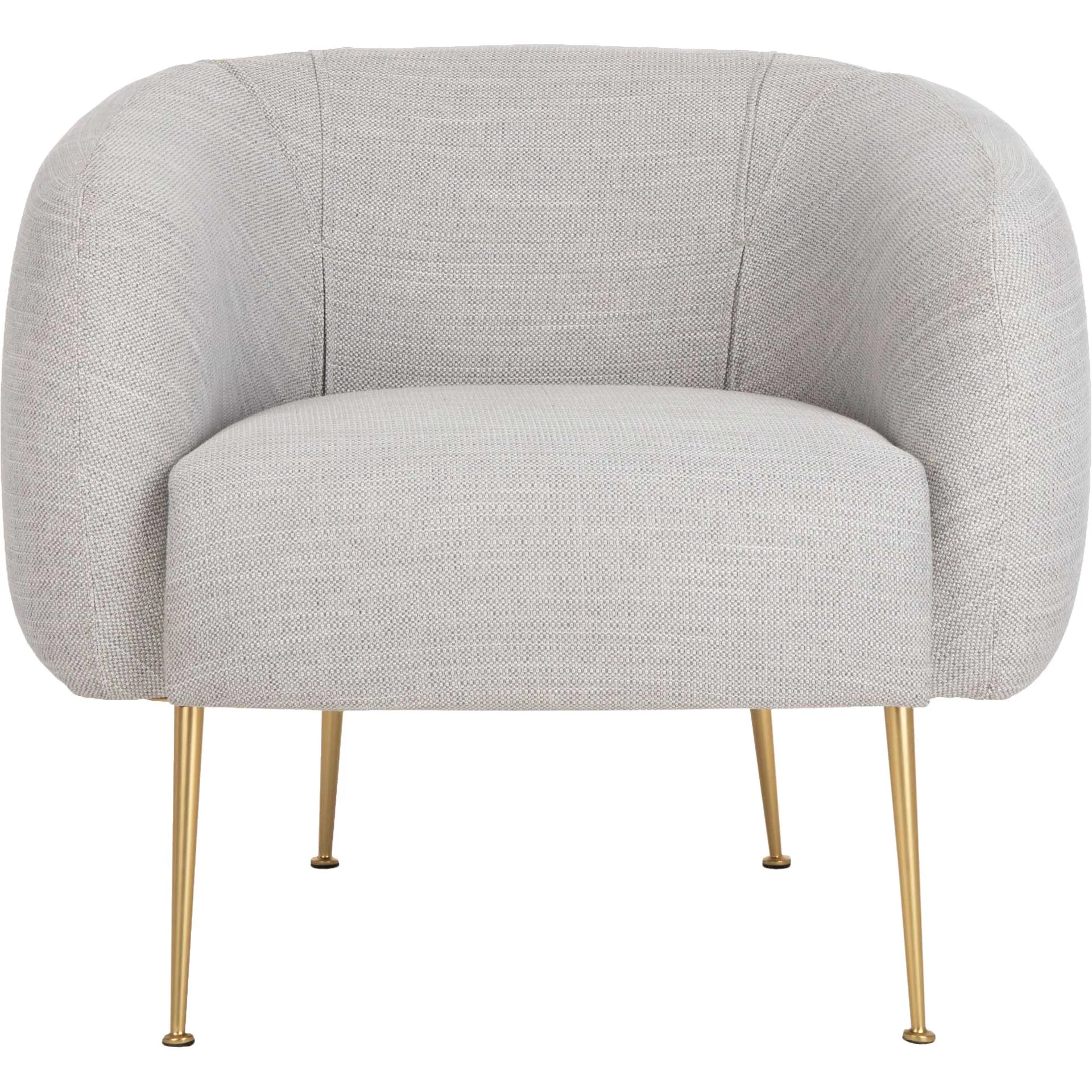 Alejandra Poly Blend Accent Chair Light Gray