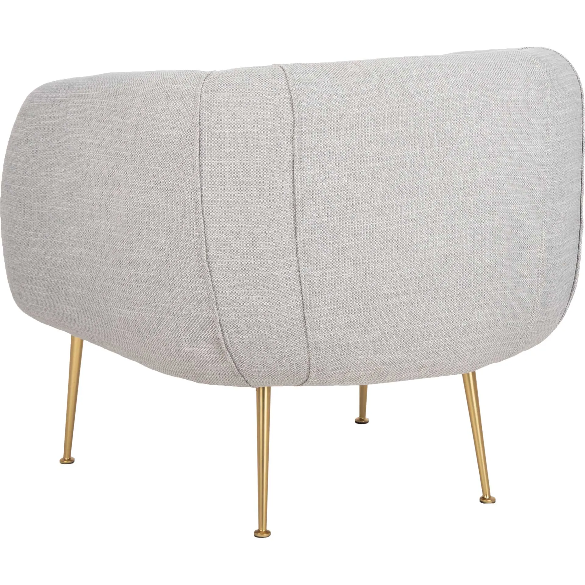 Alejandra Poly Blend Accent Chair Light Gray