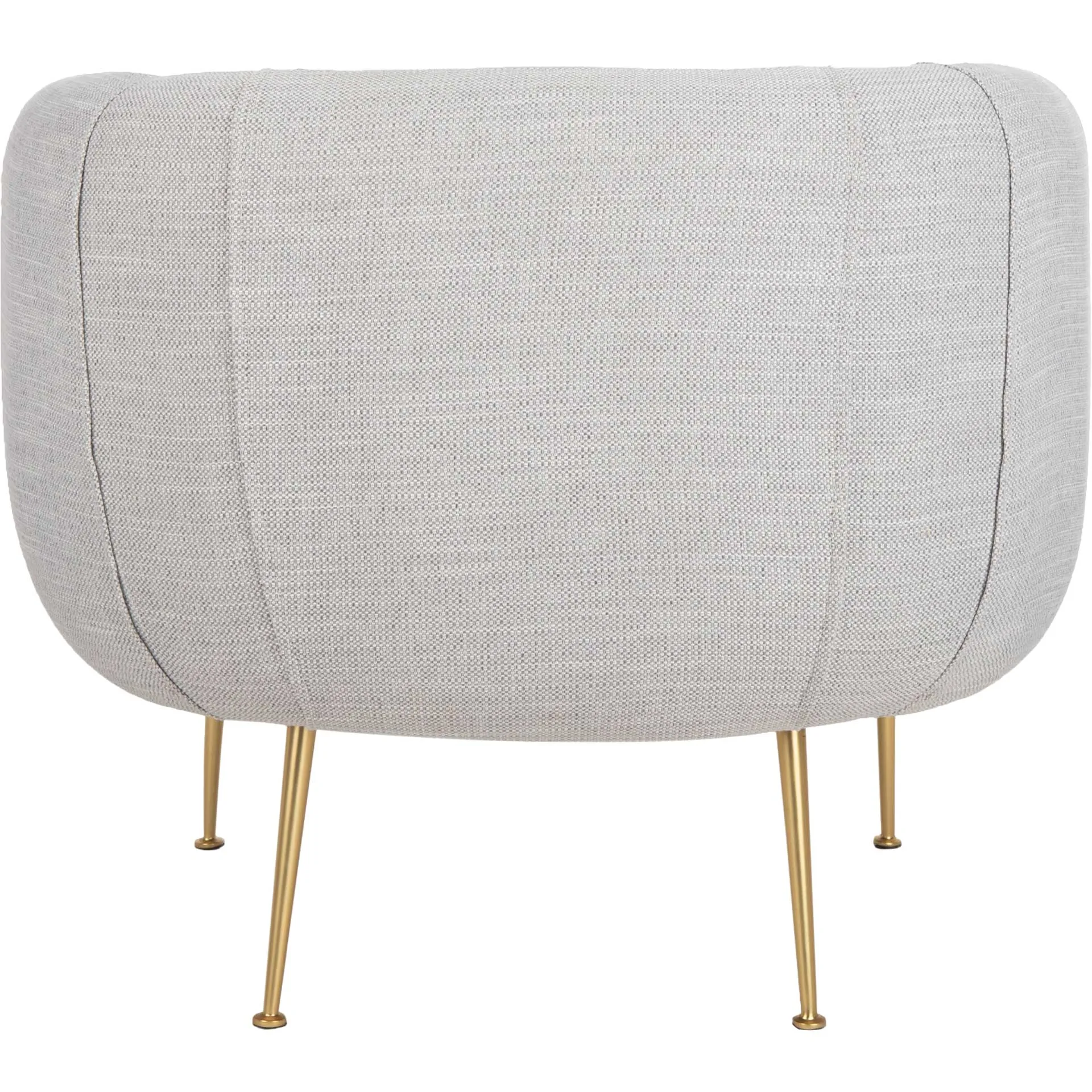 Alejandra Poly Blend Accent Chair Light Gray