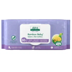 Aleva Bamboo Baby Wipes - 80 Wipes