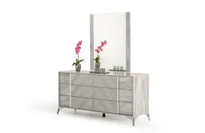 Alexa Italian Modern Dresser Gray