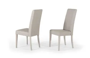 Alexa Italian Modern Gray Dining Chair