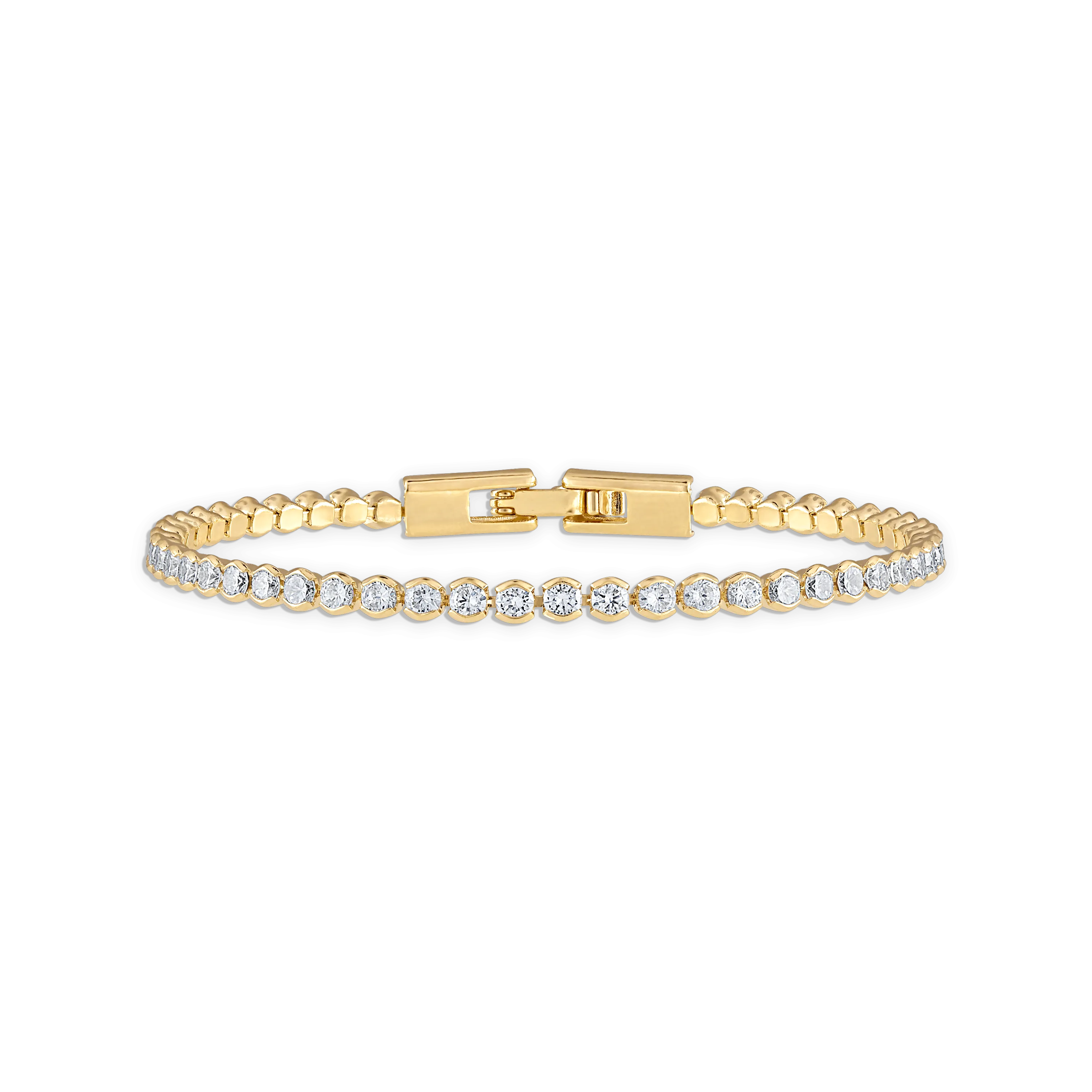 Alexa Leigh Lenore Yellow Gold Tennis Bracelet