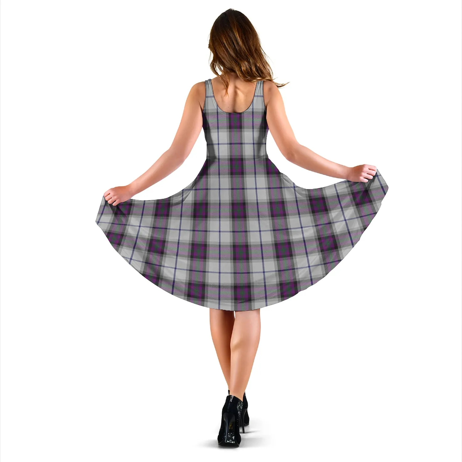 Alexander of Menstry Dress Tartan Sleeveless Midi Womens Dress