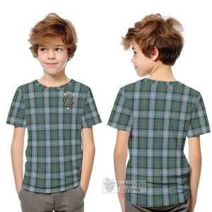 Alexander of Menstry Hunting Tartan Kid T-Shirt with Family Crest