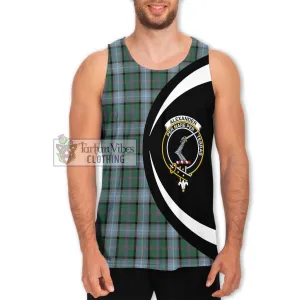 Alexander of Menstry Hunting Tartan Men's Tank Top with Family Crest Circle Style