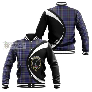 Alexander of Menstry Tartan Baseball Jacket with Family Crest Circle Style