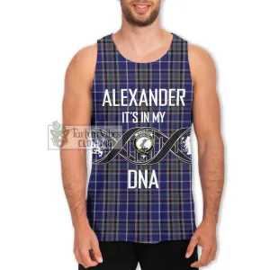 Alexander of Menstry Tartan Men's Tank Top with Family Crest DNA In Me Style