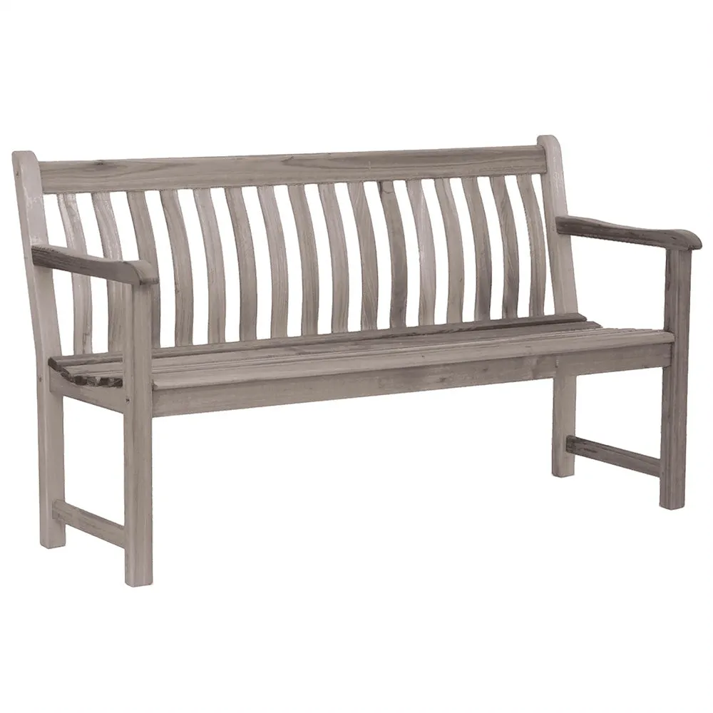 Alexander Rose Grey Painted Acacia Wood Broadfield Bench