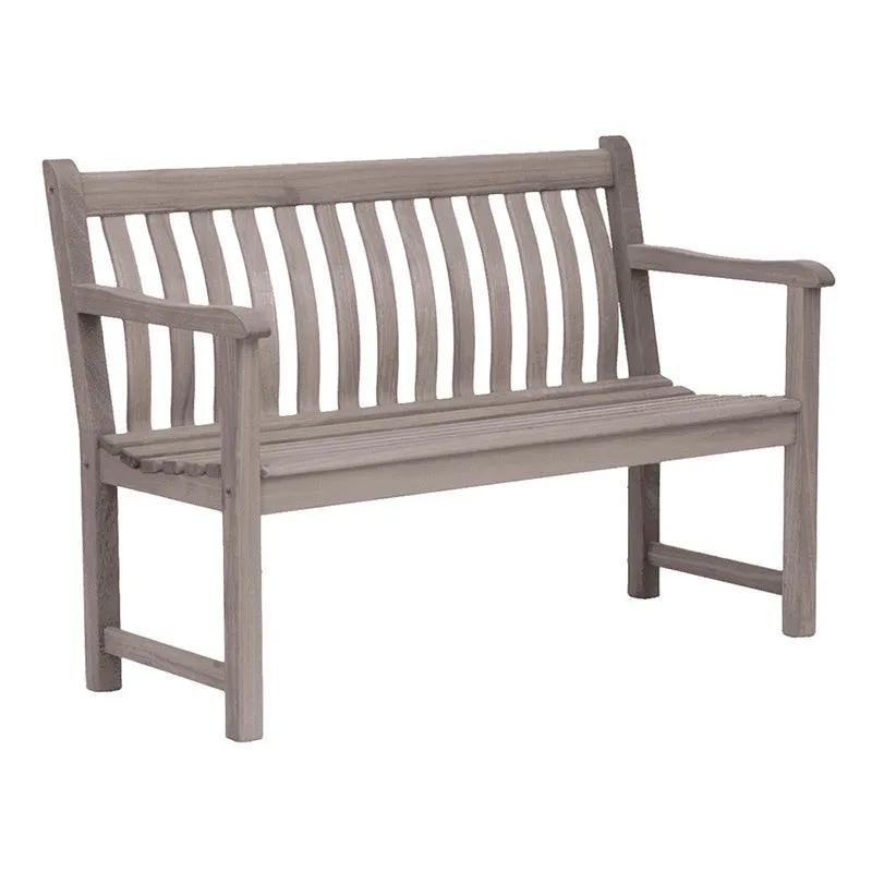 Alexander Rose Grey Painted Acacia Wood Broadfield Bench