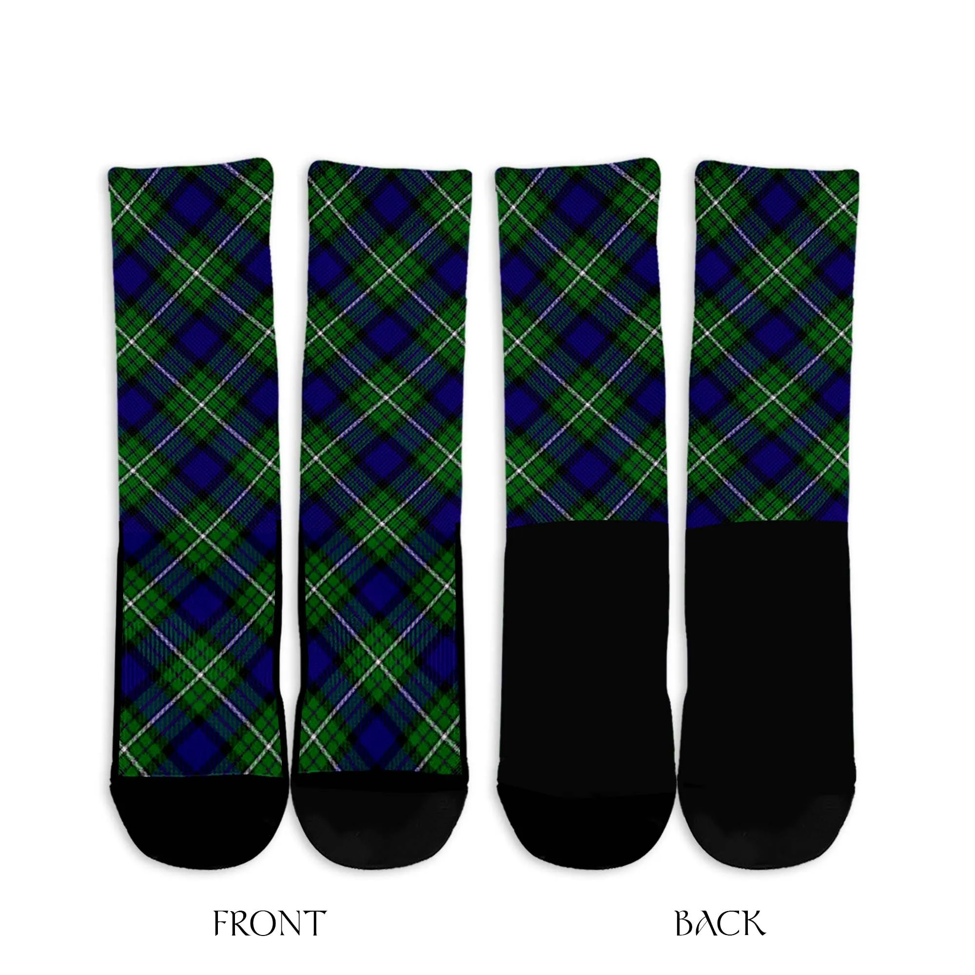 Alexander Tartan Crew Socks Cross Tartan Style