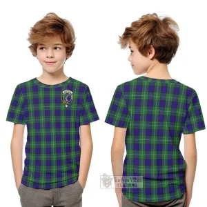 Alexander Tartan Kid T-Shirt with Family Crest